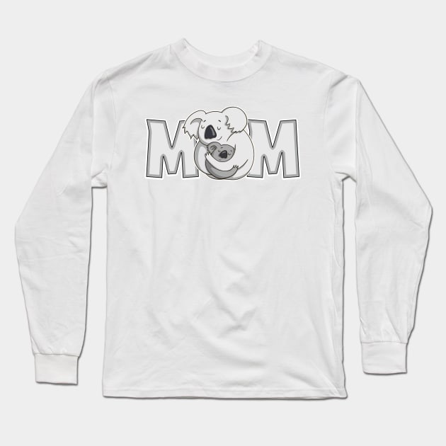 Mother and Baby Koala - Mother's Day Long Sleeve T-Shirt by Africanob